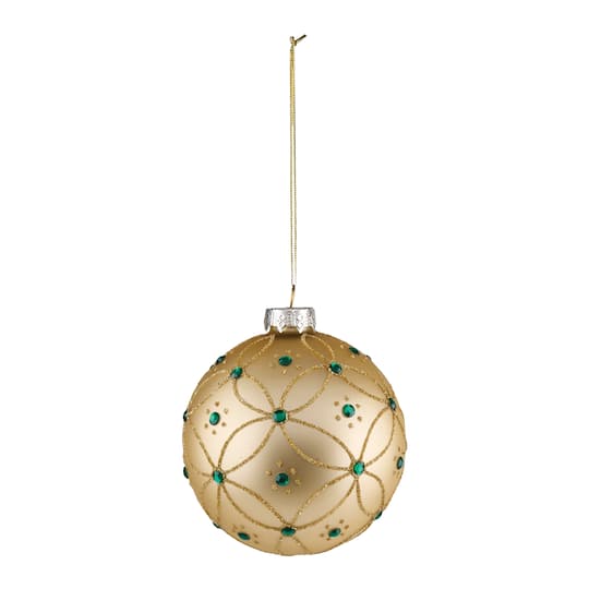 Melrose 4" Glass Ball Ornaments, 4ct.